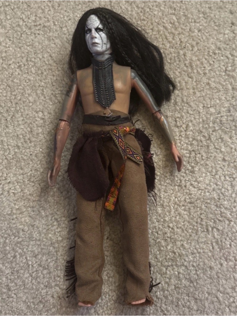 Kids Tribal Warrior Costume Set in Brown and Black